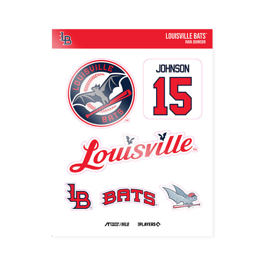 Louisville Bats - MILB Baseball : Ivan Johnson - Sticker Sheet-0
