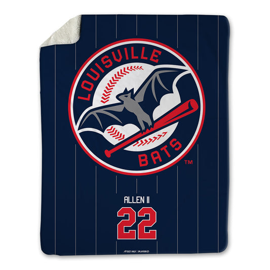 Louisville Bats - MILB Baseball : Jay Allen II - Blanket-0