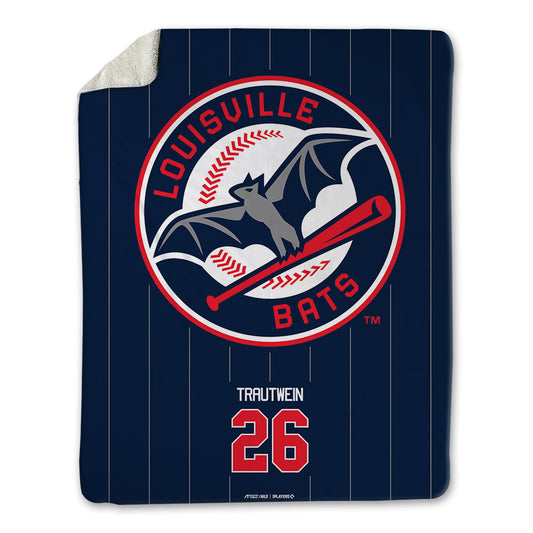 Louisville Bats - MILB Baseball : Michael Trautwein - Blanket-0