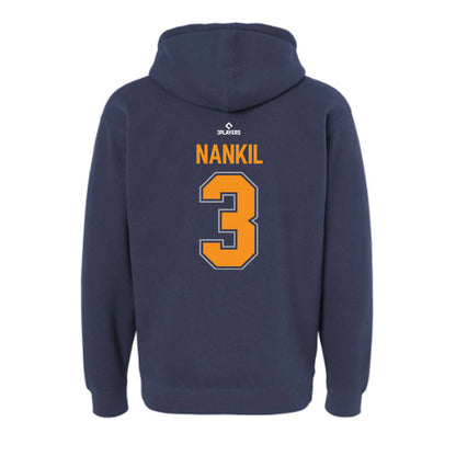 Midland RockHounds - MILB Baseball : Nate Nankil - Hooded Pullover Sweatshirt-1
