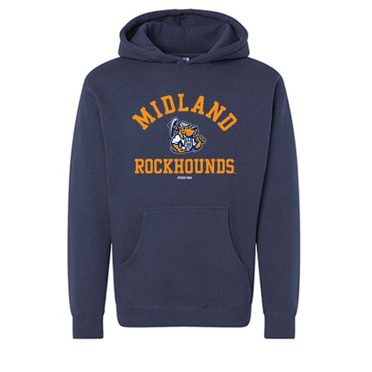 Midland RockHounds - MILB Baseball : Kenya Huggins - Hooded Pullover Sweatshirt-0