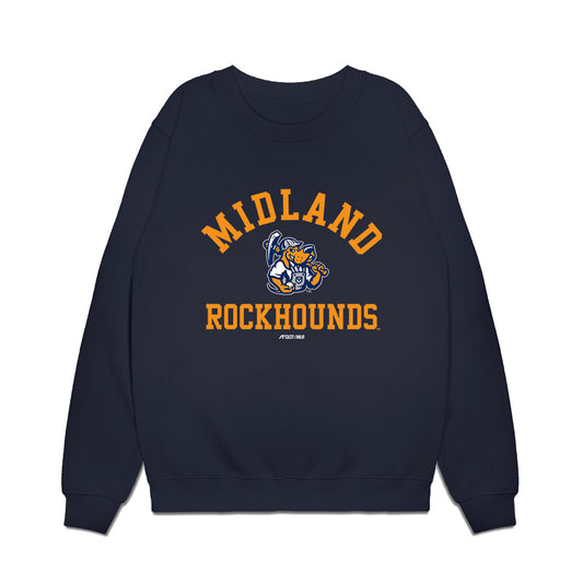 Midland RockHounds - MILB Baseball : Nate Nankil - Premium Crewneck Sweatshirt-0