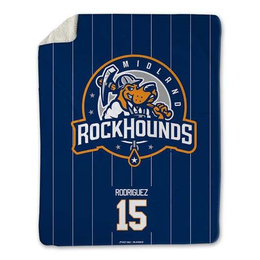 Midland RockHounds - MILB Baseball : CJ Rodriguez - Blanket-0