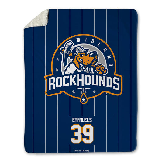 Midland RockHounds - MILB Baseball : Stevie Emanuels - Blanket-0