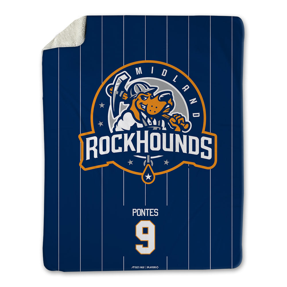 Midland RockHounds - MILB Baseball : Blaze Pontes - Blanket-0