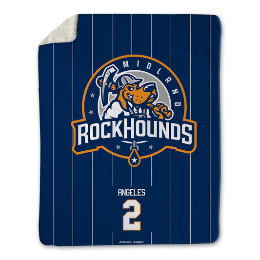 Midland RockHounds - MILB Baseball : Euribiel Angeles - Blanket-0