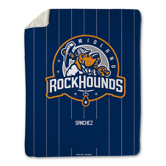 Midland RockHounds - MILB Baseball : Edgar Sanchez - Blanket-0