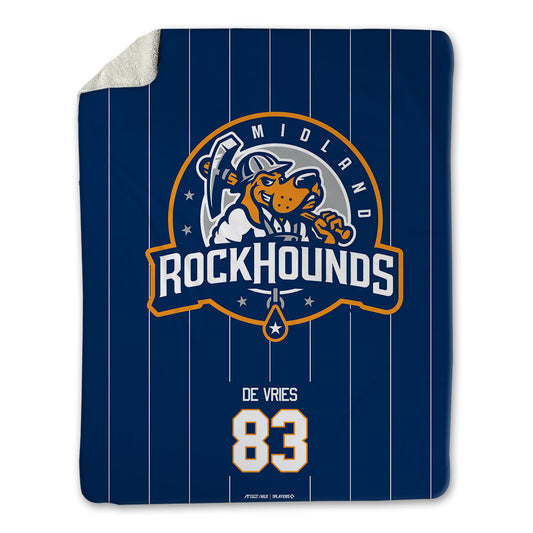 Midland RockHounds - MILB Baseball : Leo De Vries - Blanket-0