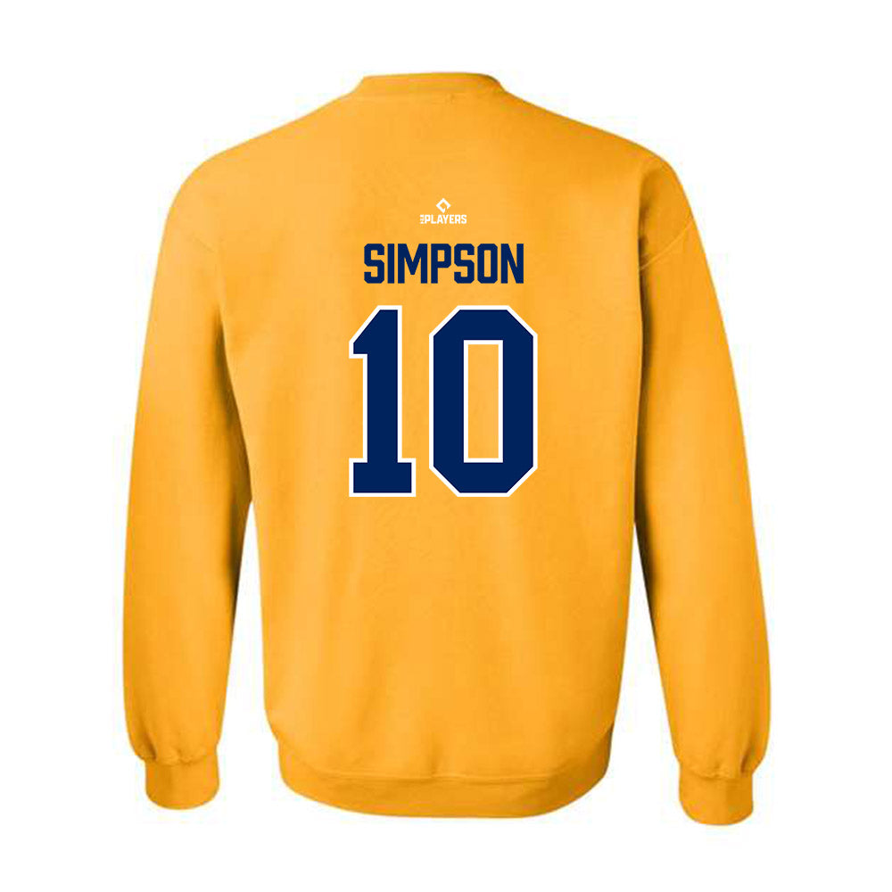 Montgomery Biscuits - MILB Baseball : Will Simpson - Crewneck Sweatshirt-1