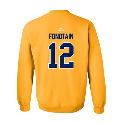Montgomery Biscuits - MILB Baseball : T.J. Fondtain - Crewneck Sweatshirt-1