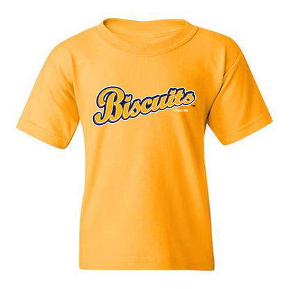 Montgomery Biscuits - MILB Baseball : Austin Overn - Youth T-Shirt-0