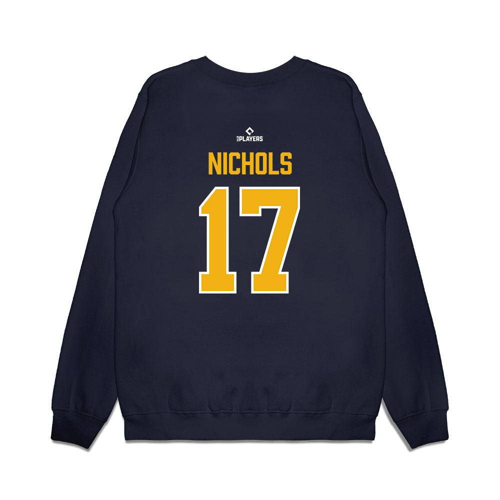 Montgomery Biscuits - MILB Baseball : TJ Nichols - Premium Crewneck Sweatshirt-1
