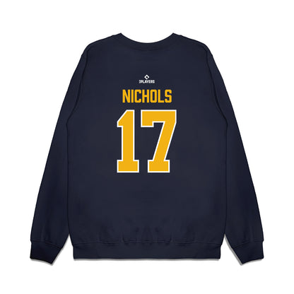 Montgomery Biscuits - MILB Baseball : TJ Nichols - Premium Crewneck Sweatshirt-1