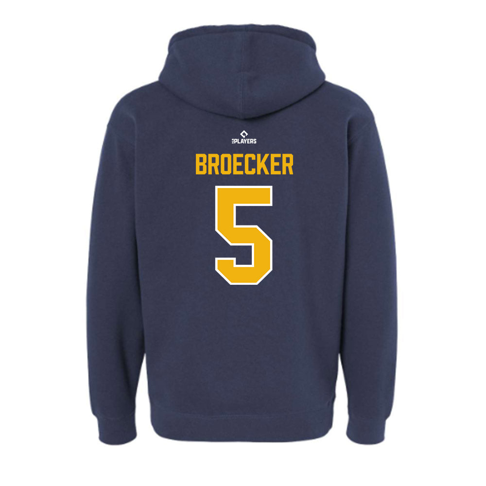 Montgomery Biscuits - MILB Baseball : Bryan Broecker - Hooded Pullover Sweatshirt-1