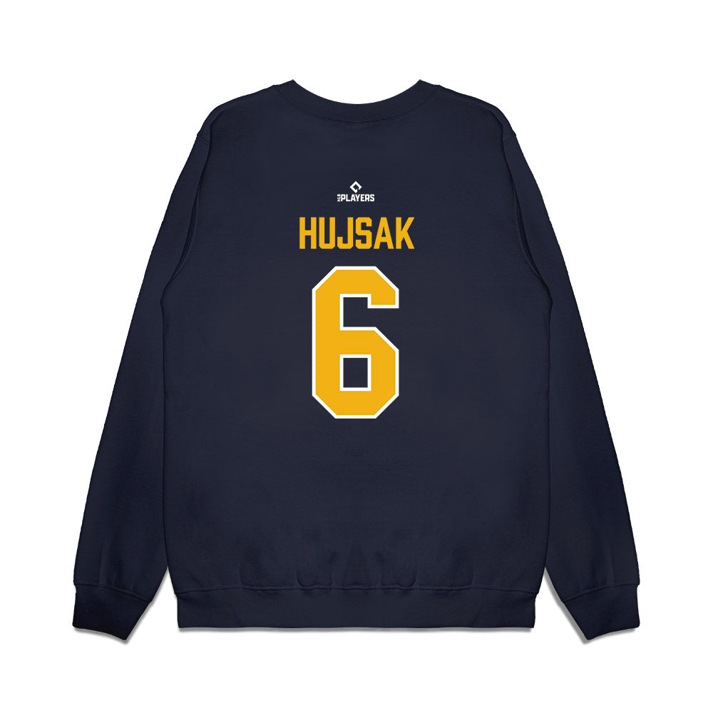 Montgomery Biscuits - MILB Baseball : Connor Hujsak - Premium Crewneck Sweatshirt-1