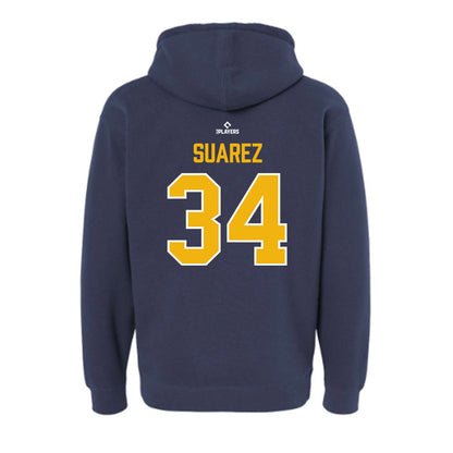 Montgomery Biscuits - MILB Baseball : Santiago Suarez - Hooded Pullover Sweatshirt-1