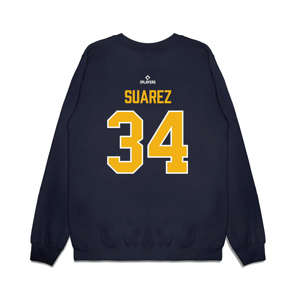 Montgomery Biscuits - MILB Baseball : Santiago Suarez - Premium Crewneck Sweatshirt-1