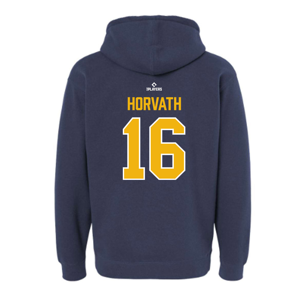 Montgomery Biscuits - MILB Baseball : Mac Horvath - Hooded Pullover Sweatshirt-1