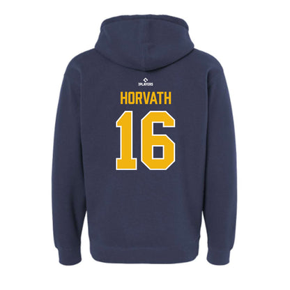 Montgomery Biscuits - MILB Baseball : Mac Horvath - Hooded Pullover Sweatshirt-1