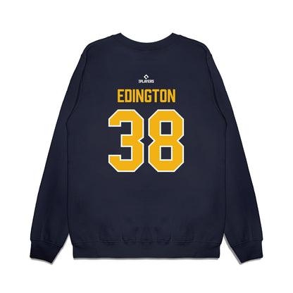 Montgomery Biscuits - MILB Baseball : Derrick Edington - Premium Crewneck Sweatshirt-1