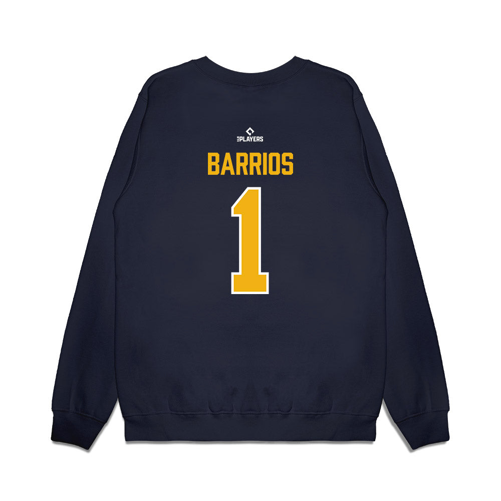 Montgomery Biscuits - MILB Baseball : Gregory Barrios - Premium Crewneck Sweatshirt-1