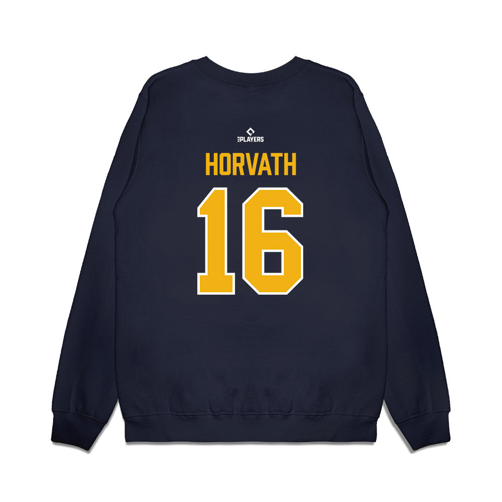 Montgomery Biscuits - MILB Baseball : Mac Horvath - Premium Crewneck Sweatshirt-1