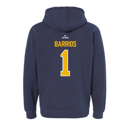 Montgomery Biscuits - MILB Baseball : Gregory Barrios - Hooded Pullover Sweatshirt-1