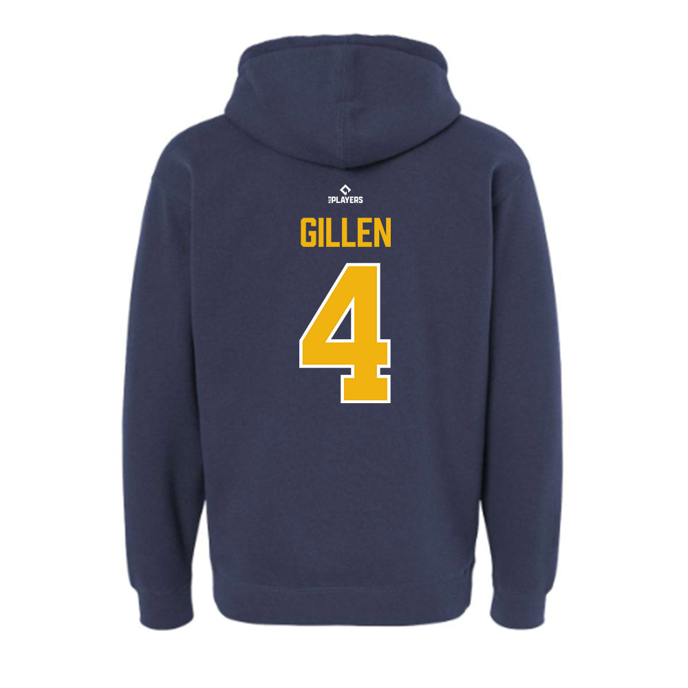 Montgomery Biscuits - MILB Baseball : Theo Gillen - Hooded Pullover Sweatshirt-1