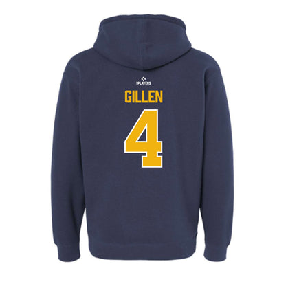Montgomery Biscuits - MILB Baseball : Theo Gillen - Hooded Pullover Sweatshirt-1