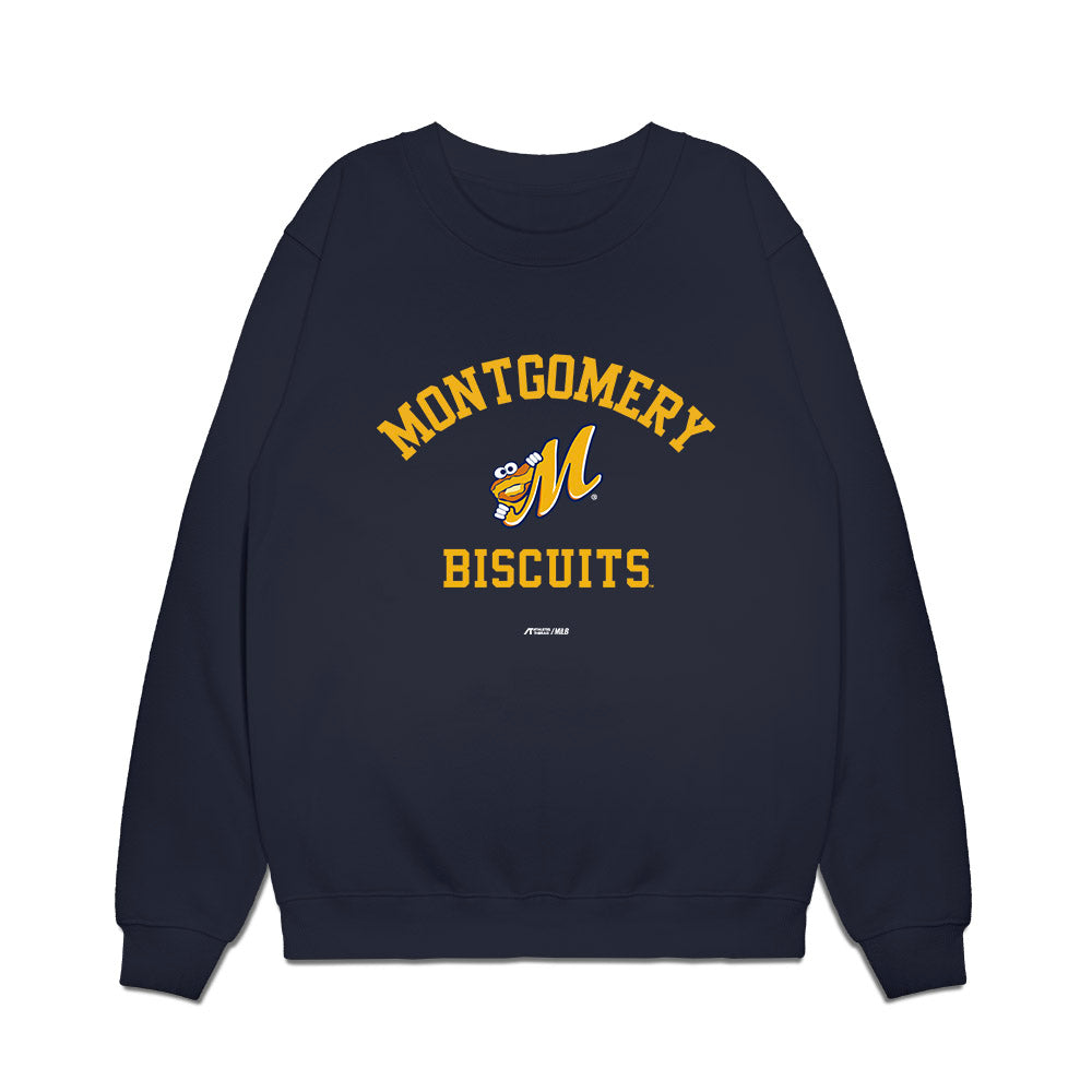 Montgomery Biscuits - MILB Baseball : Tommy McCollum - Premium Crewneck Sweatshirt-0