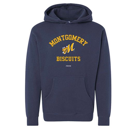 Montgomery Biscuits - MILB Baseball : Santiago Suarez - Hooded Pullover Sweatshirt-0