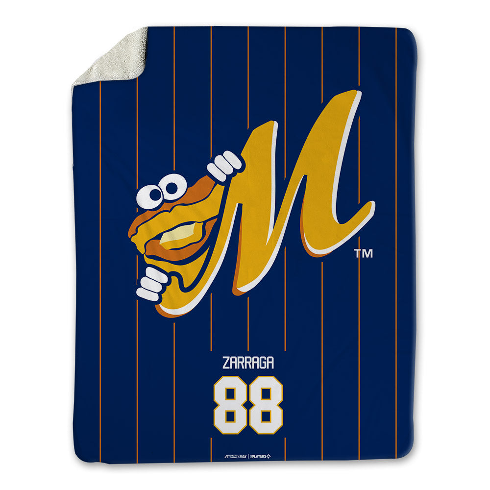 Montgomery Biscuits - MILB Baseball : Alfredo Zarraga - Blanket-0