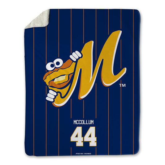 Montgomery Biscuits - MILB Baseball : Tommy McCollum - Blanket-0