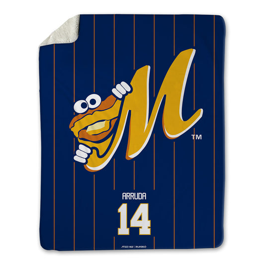 Montgomery Biscuits - MILB Baseball : J.T. Arruda - Blanket-0