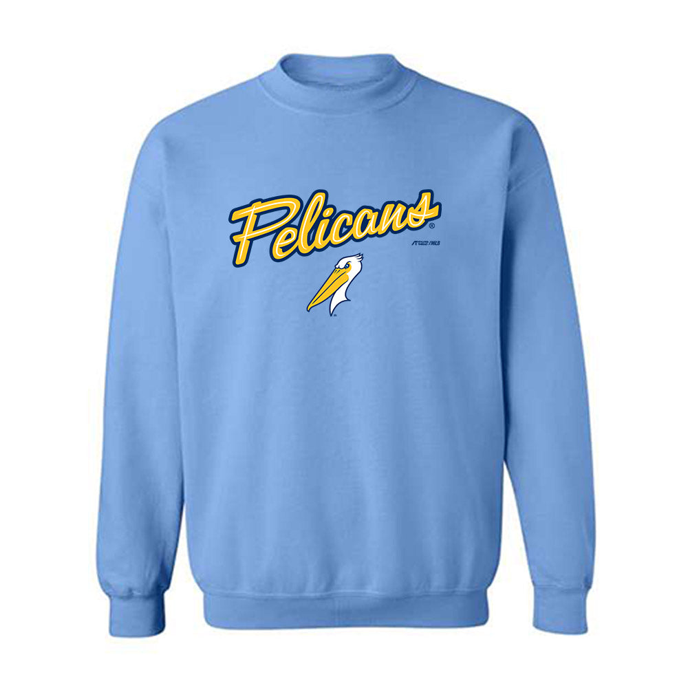 MB Pelicans - MILB Baseball : Kaleb Wing - Crewneck Sweatshirt-0