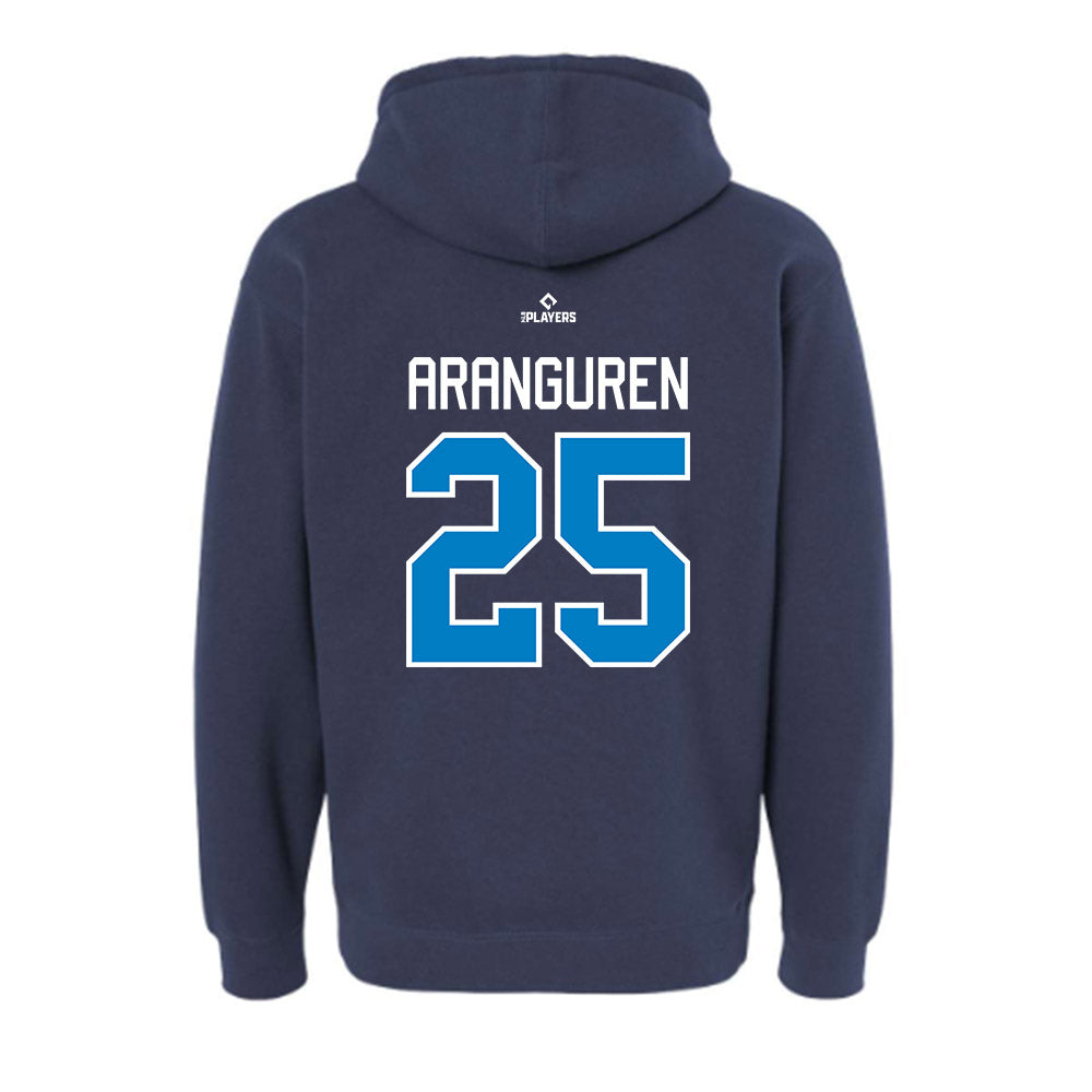 MB Pelicans - MILB Baseball : Cristopher Aranguren - Hooded Pullover Sweatshirt-1