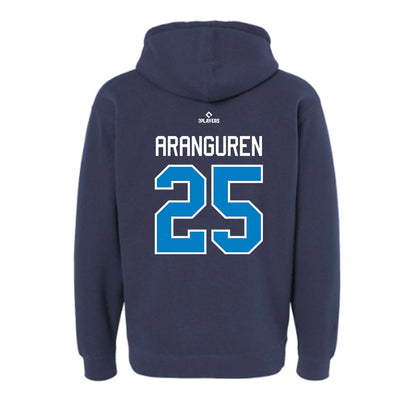 MB Pelicans - MILB Baseball : Cristopher Aranguren - Hooded Pullover Sweatshirt-1
