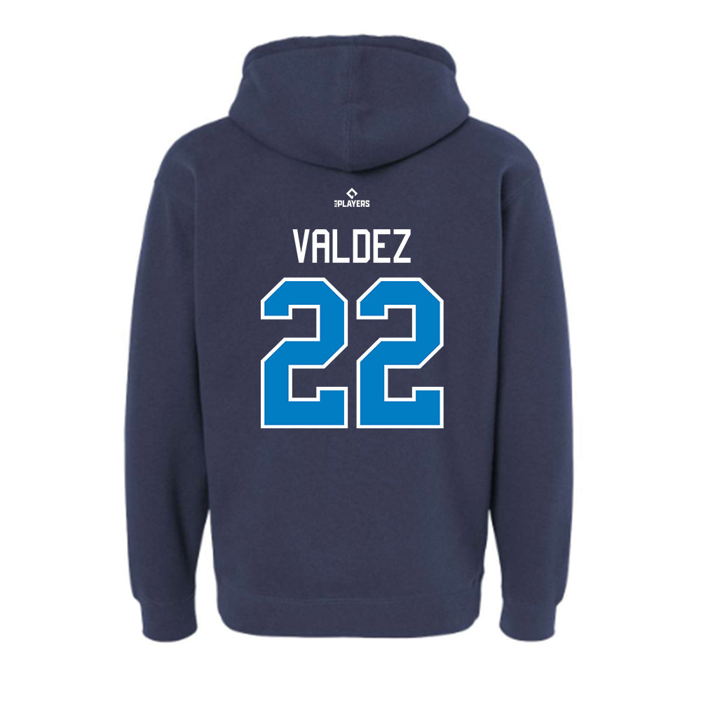 MB Pelicans - MILB Baseball : Julio Valdez - Hooded Pullover Sweatshirt-1