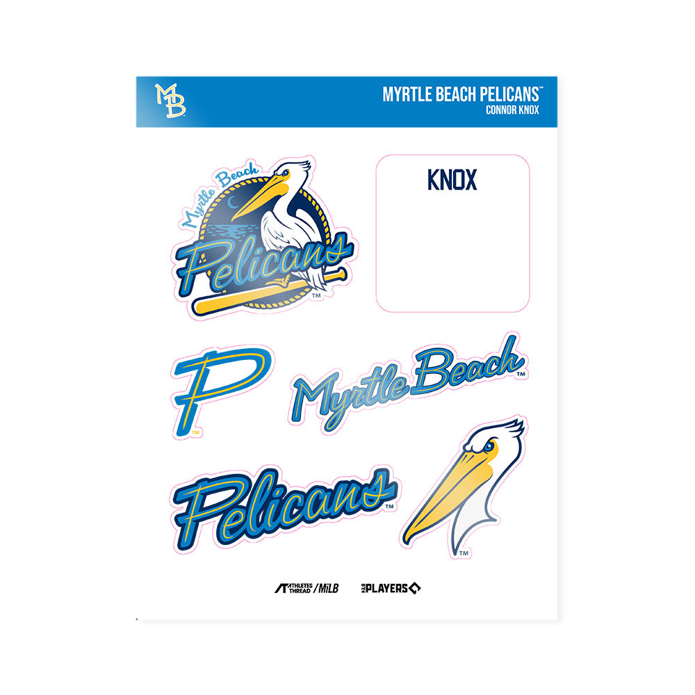 MB Pelicans - MILB Baseball : Connor Knox - Sticker Sheet-0