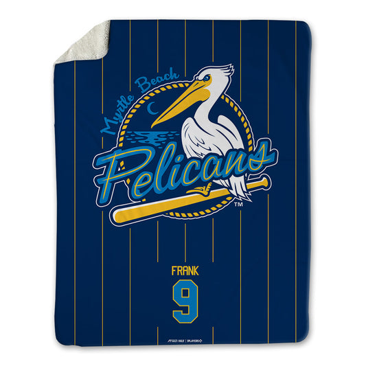 MB Pelicans - MILB Baseball : Hayden Frank - Blanket-0