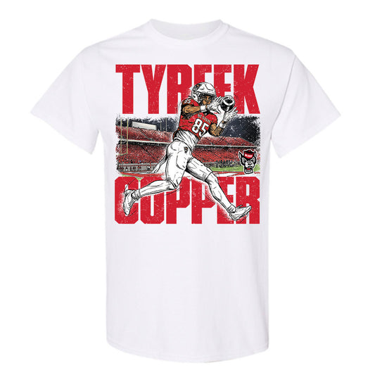 NC State - NCAA Football : Tyreek Copper - Caricature T-Shirt-0