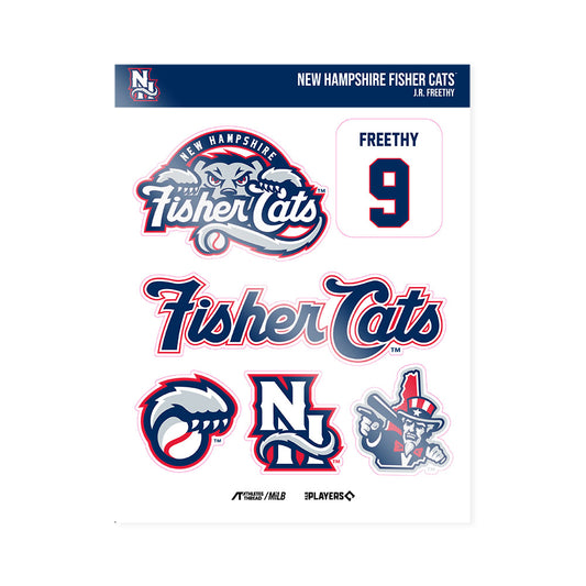 NH Fisher Cats - MILB Baseball : J.R. Freethy - Sticker Sheet-0