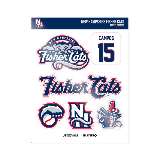 NH Fisher Cats - MILB Baseball : Renyel Campos - Sticker Sheet-0