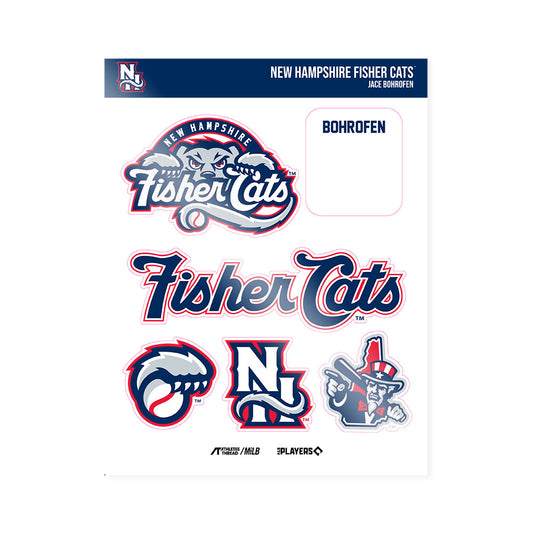 NH Fisher Cats - MILB Baseball : Jace Bohrofen - Sticker Sheet-0
