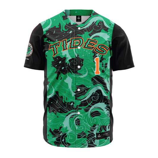Norfolk Tides - MILB Baseball : Enrique Bradfield Jr. - Jersey-0