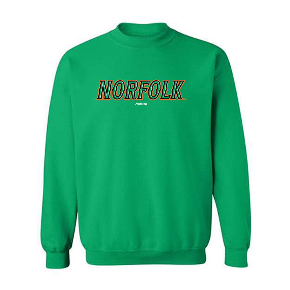 Norfolk Tides - MILB Baseball : Cameron Foster - Crewneck Sweatshirt-0