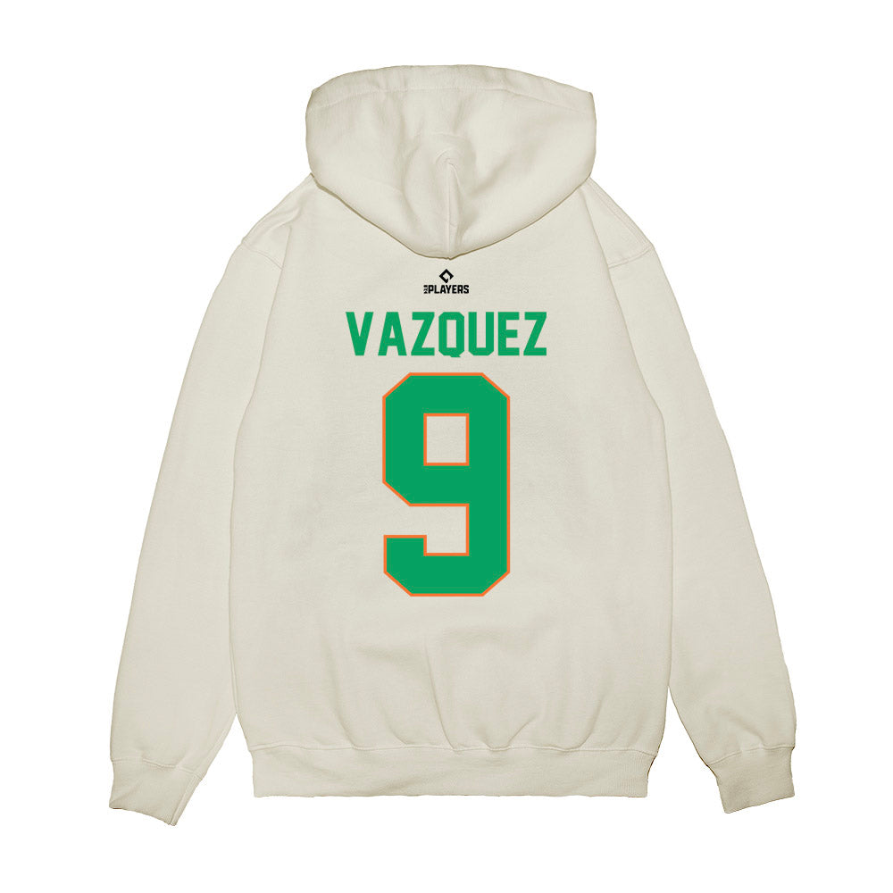 Norfolk Tides - MILB Baseball : Luis Vazquez - Premium Hooded Sweatshirt-1