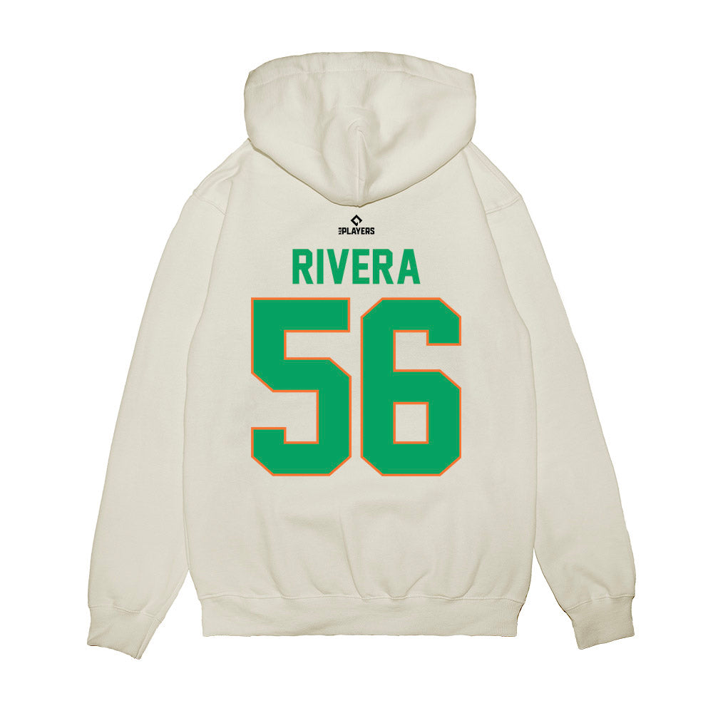 Norfolk Tides - MILB Baseball : Yaqui Rivera - Premium Hooded Sweatshirt-1