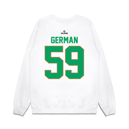 Norfolk Tides - MILB Baseball : Nestor German - Premium Crewneck Sweatshirt-1