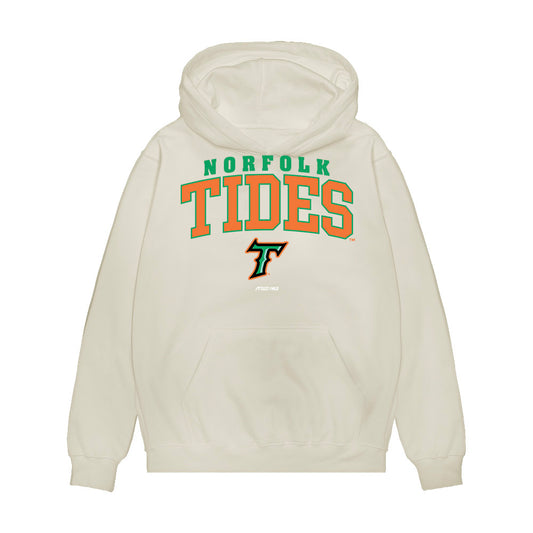 Norfolk Tides - MILB Baseball : Yosver Zulueta - Premium Hooded Sweatshirt-0